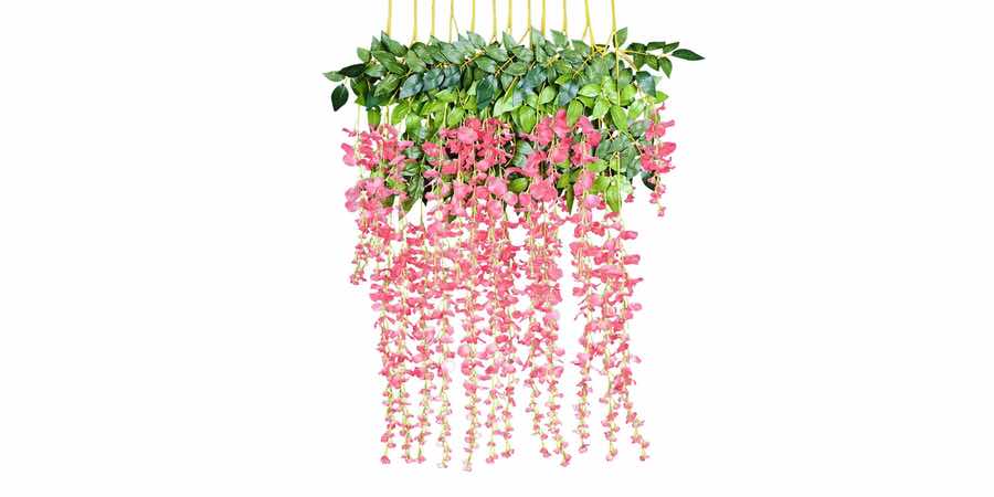 amazon plantas artificiales de exterior, plantas artificiales colgantes amazon